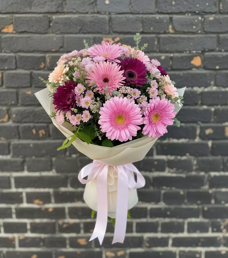 Букет цветов из: Герберы и Хризантемы в Осаново-Дубовое