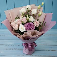 Букет цветов из:  Розы и Лизиантусы в Осаново-Дубовое