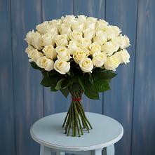 Букет 51 Белая роза Эдлесс Лав в Осаново-Дубовое