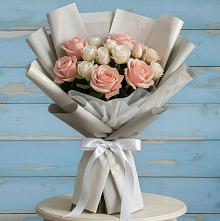 Букет цветов из:  Розы #REPLACE_PRED# Осаново-Дубовое