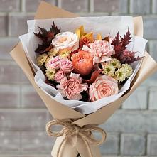 Букет цветов из:  Гвоздики, Хризантемы и Розы #REPLACE_PRED# Осаново-Дубовое