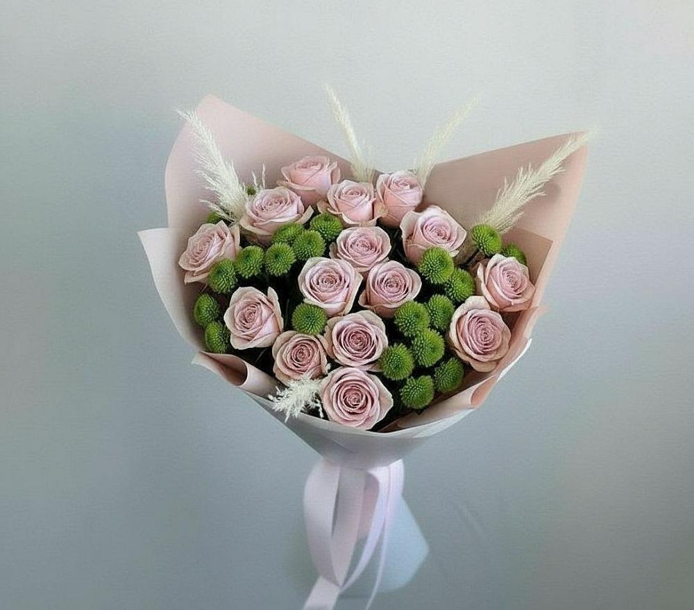 Букет цветов из: Розы и Хризантемы в Осаново-Дубовое