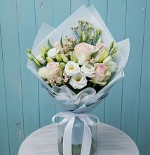 Букет цветов из:  Розы и Лизиантусы в Осаново-Дубовое