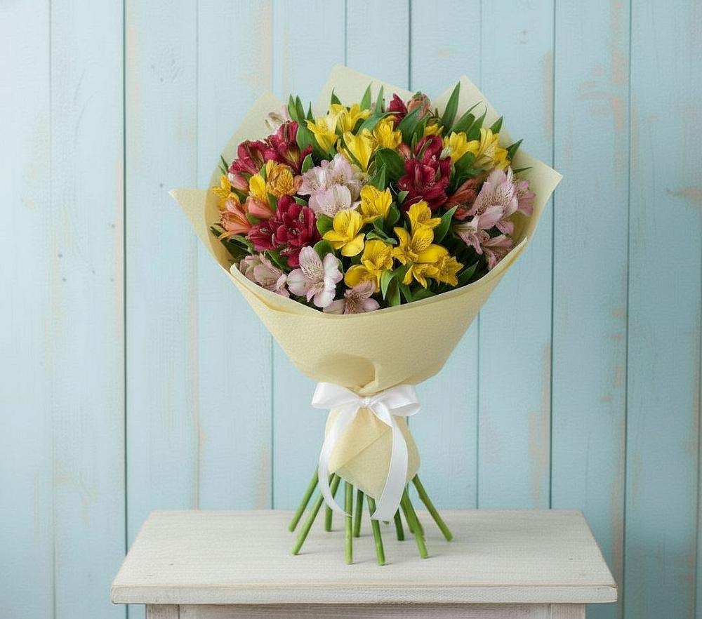 Букет цветов из: Альстромерии в Осаново-Дубовое