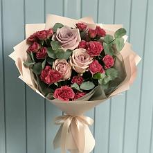 Букет цветов из:  Гвоздики и Розы в Осаново-Дубовое