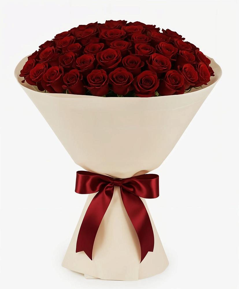 Букет 101 Бордовая роза Блэк Бакарра в Осаново-Дубовое