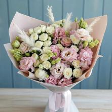 Букет цветов из:  Альстромерии и Розы в Осаново-Дубовое